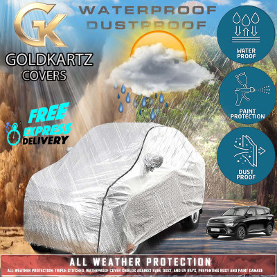 Tamanchi Autocare Car Cover For Kia Carens (With Mirror Pockets)(Gold)