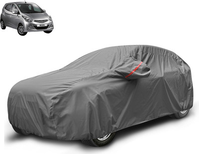Auto Hub Car Cover For Hyundai Eon (With Mirror Pockets)(Grey)