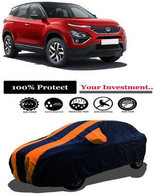 Amexride Car Cover For Tata Harrier XZA Dual Tone AT Diesel (With Mirror Pockets)(Orange)