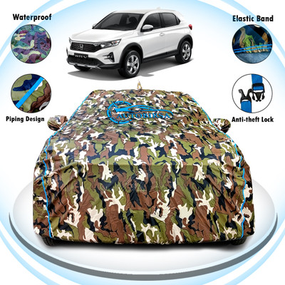 AUTOBIRSA Car Cover For Honda WRV (With Mirror Pockets)(Multicolor)