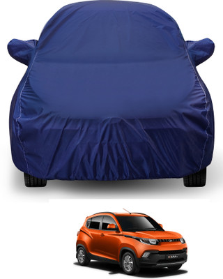 Auto Hub Car Cover For Mahindra KUV100 (With Mirror Pockets)(Blue)