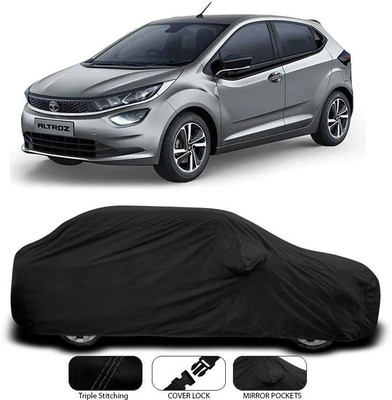 SEBONGO Car Cover For Tata Altroz (With Mirror Pockets)(Black)