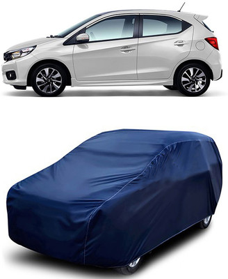 MoTRoX Car Cover For Honda Brio (Without Mirror Pockets)(Blue)