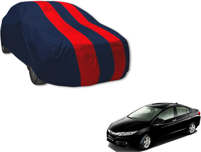 UDGHA Car Cover For Honda City i-Dtec (Without Mirror Pockets)(Blue, Red)