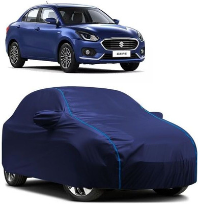 Auto Drift Car Cover For Maruti Suzuki Swift Dzire AMT ZDI (With Mirror Pockets)(Blue, Blue)