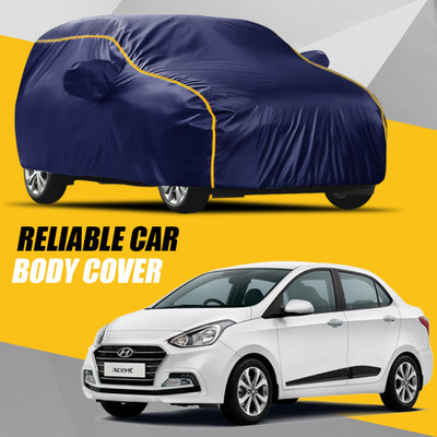 Swarish Car Cover For Hyundai Xcent (With Mirror Pockets)(Multicolor)