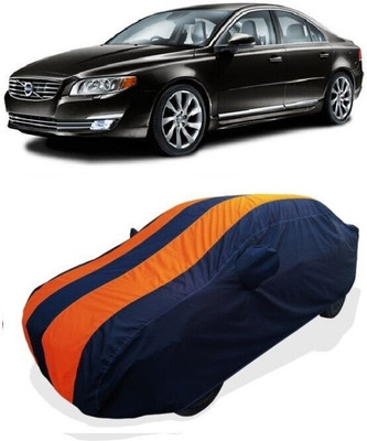 QLAX Car Cover For Maruti S80 (With Mirror Pockets)(Orange)