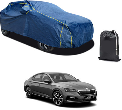 PAGORA Car Cover For Skoda Octavia (With Mirror Pockets)(Blue, For 2019, 2020, 2021, 2022, 2023 Models)