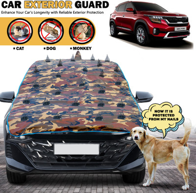 AUTOMOZEXO Car Cover For Kia SELTOS (Without Mirror Pockets)(Multicolor)
