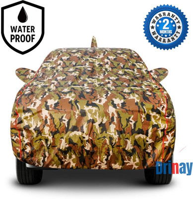 DRINAY Car Cover For Renault Kwid (With Mirror Pockets)(Green, Black)