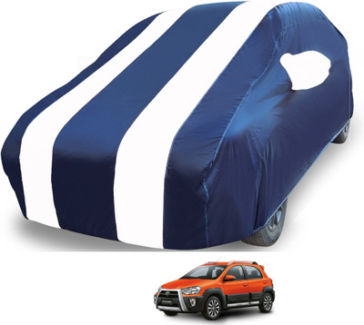 MOCKHE Car Cover For Toyota Etios Cross (With Mirror Pockets)(White)