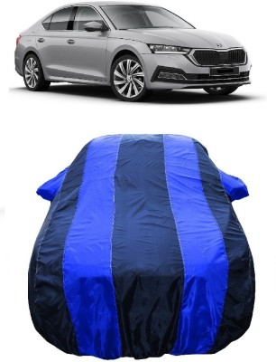 Wegather Car Cover For Skoda Octavia (With Mirror Pockets)(Blue)