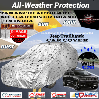 Tamanchi Autocare Car Cover For Jeep Compass Trailhawk 4x4 Diesel(Silver)
