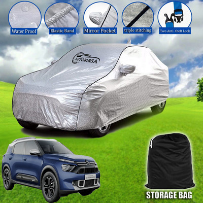 AUTOBIRSA Car Cover For Universal For Car (With Mirror Pockets)(Blue, For 2020, 2021, 2023, 2023 Models)