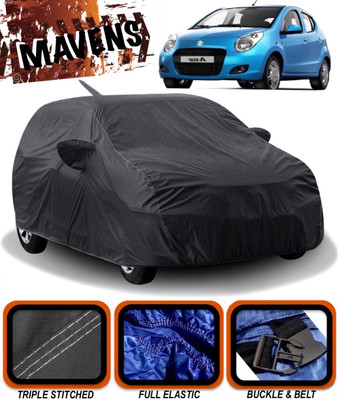MAVENS Car Cover For Maruti Suzuki A-Star (With Mirror Pockets)(Black)