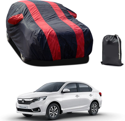 PAGORA Car Cover For Honda Amaze (With Mirror Pockets)(Red)