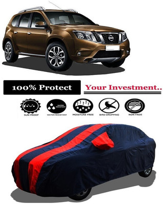 Amexride Car Cover For Nissan Terrano Nissan Terrano XE D Diesel (With Mirror Pockets)(Red)