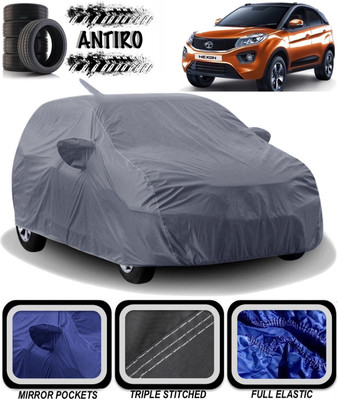 ANTIRO Car Cover For Tata Nexon (With Mirror Pockets)(Grey)