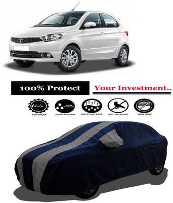 Amexride Car Cover For Tata Tiago 1.05 Revotorq XM (With Mirror Pockets)(Grey)