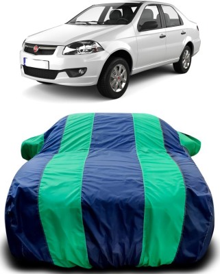 Furious3D Car Cover For Fiat Siena (With Mirror Pockets)(Green, Blue)