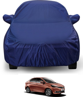 Auto Hub Car Cover For Tata Tigor (With Mirror Pockets)(Blue)