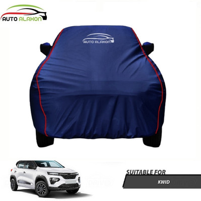 AUTO ALAXON Car Cover For Renault Kwid (With Mirror Pockets)(Blue)