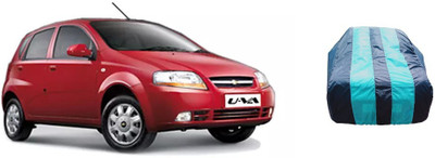 ATBROTHERS Car Cover For Chevrolet Aveo Uva 1.2 LS (Without Mirror Pockets)(Blue, Multicolor)