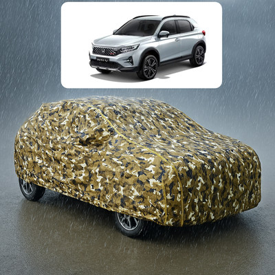 GOSHIV-car and bike accessories Car Cover For Honda WR-V (With Mirror Pockets)(Yellow)