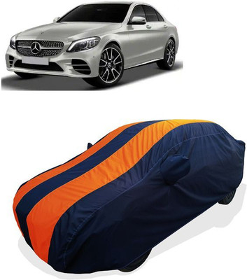 QLAX Car Cover For Maruti C-Class AMG Line C 300d Diesel (With Mirror Pockets)(Orange)