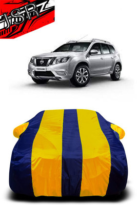 J S R Car Cover For Nissan Terrano (With Mirror Pockets)(Yellow, Blue)