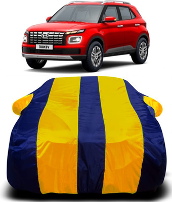 S Shine Max Car Cover For Hyundai Venue (With Mirror Pockets)(Multicolor)