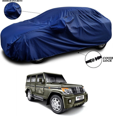 ANTHUB Car Cover For Mahindra Bolero (With Mirror Pockets)(Blue)