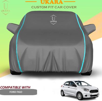 Ukara Car Cover For Ford Figo (With Mirror Pockets)(Grey)