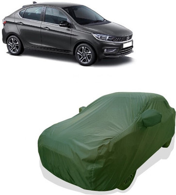 Tricway Car Cover For Tata Tigor EV XM Electric (With Mirror Pockets)(Green)
