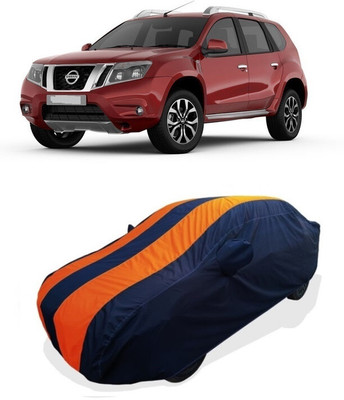 Coxtor Car Cover For Nissan Terrano Nissan Terrano XL P Petrol (With Mirror Pockets)(Orange)