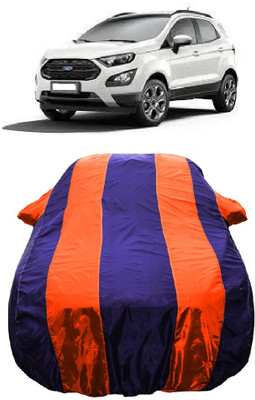Wegather Car Cover For Ford Ecosport Sports Diesel (With Mirror Pockets)(Orange)