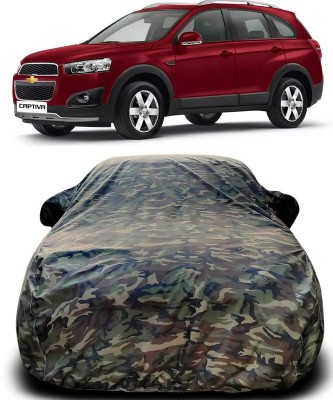 CFK Car Cover For Chevrolet Captiva (With Mirror Pockets)(Green, For 2013 Models)