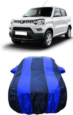 Wegather Car Cover For Maruti Suzuki S-Presso Vxi Plus (With Mirror Pockets)(Blue)