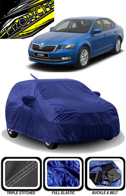 FRONCH Car Cover For Skoda Octavia 1.9 SDI (With Mirror Pockets)(Blue)