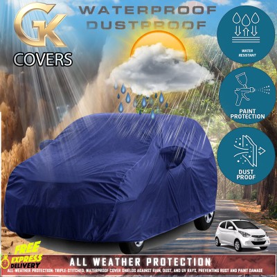 Tamanchi Autocare Car Cover For Hyundai Eon (With Mirror Pockets)(Blue)