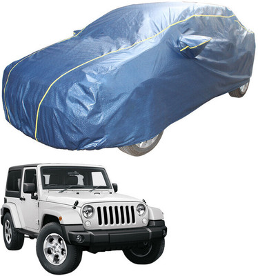 SS FOR YOUR SMART NEEDS Car Cover For Mahindra Jeep (With Mirror Pockets)(Blue)