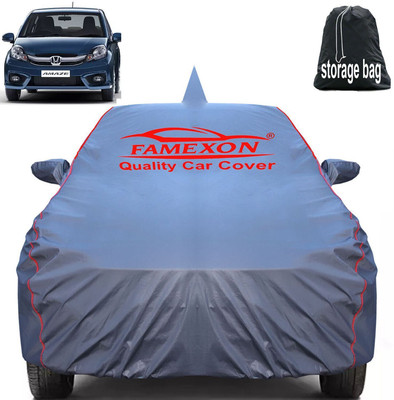 FAMEXON Car Cover For Honda Amaze, Amaze E Diesel, Amaze LX, Amaze V Petrol (With Mirror Pockets)(Grey)
