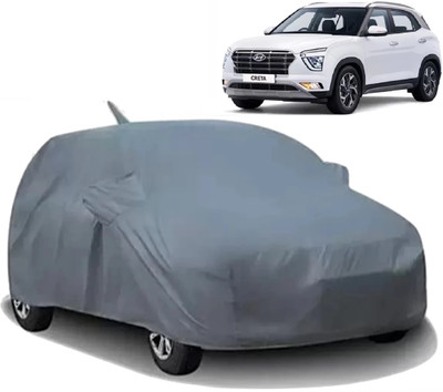 ALMICS Car Cover For Hyundai Creta (With Mirror Pockets)(Multicolor)