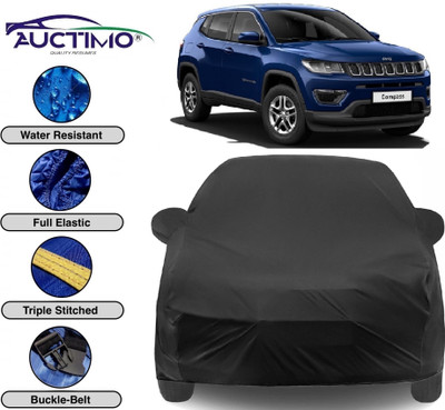 AUCTIMO Car Cover For Jeep Compass (With Mirror Pockets)(Multicolor)