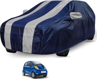 Auto Hub Car Cover For Tata Nano (Without Mirror Pockets)(Black, Grey)