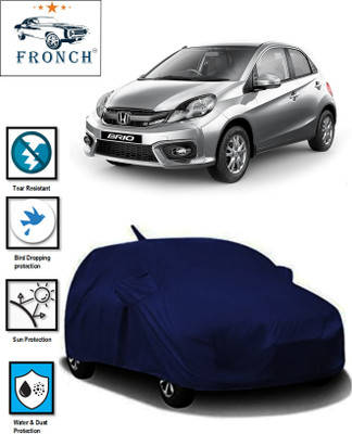 FRONCH Car Cover For Honda Brio, Brio VX (With Mirror Pockets)(Blue)