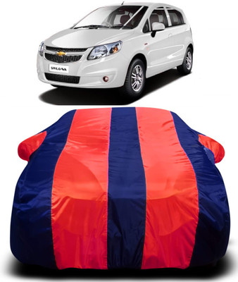 AXLOZ Car Cover For Chevrolet Sail UVA (With Mirror Pockets)(Multicolor)