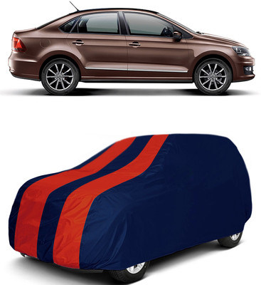 MoTRoX Car Cover For Volkswagen Vento (Without Mirror Pockets)(Red, Blue)