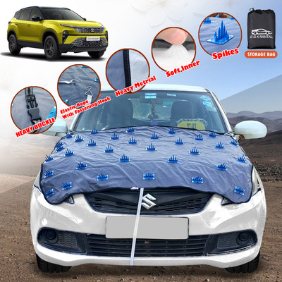 G G K RANTAL Car Cover For Tata Harrier (Without Mirror Pockets)(Blue)