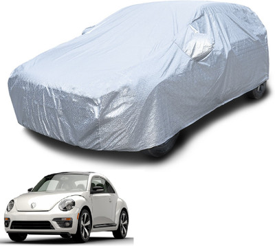 Euro Care Car Cover For Volkswagen Beetle (With Mirror Pockets)(Silver)